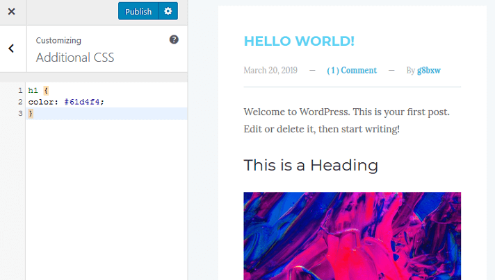 Add-CSS-In-WordPress-post-title-change-with-css-hex-code