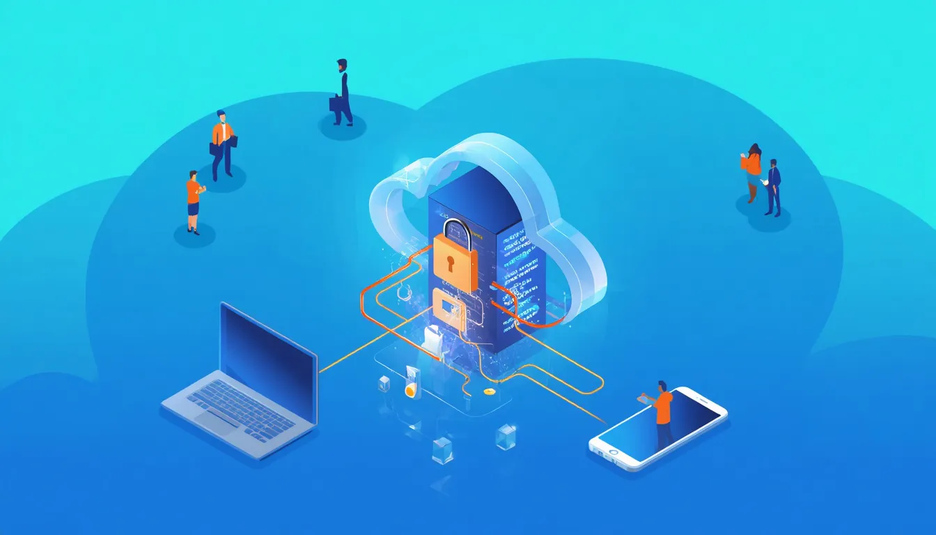 Hosting With Ssl Cloud Server Protected By A Padlock Shield Representing Hosting With Ssl