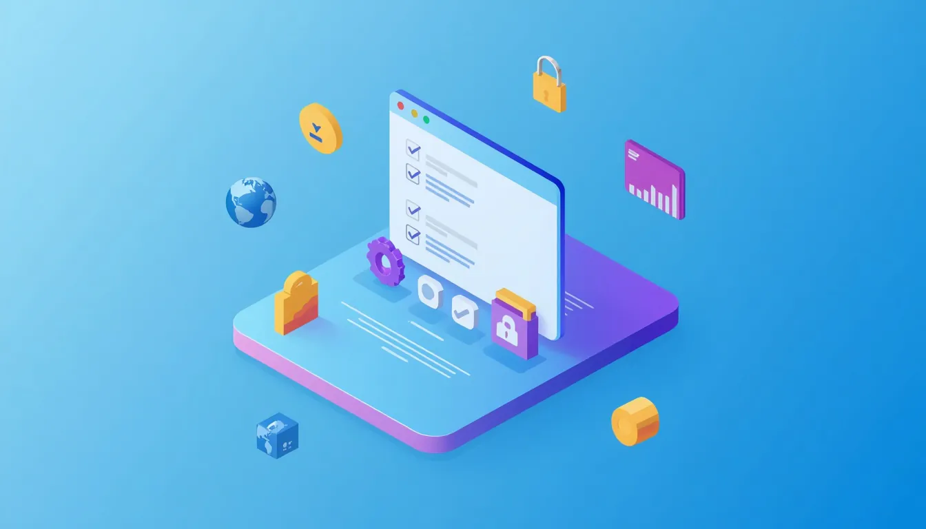 Vibrant 3D Illustration Of A WooCommerce Setup Wizard Panel With Step-By-Step Interface And Progress Indicators